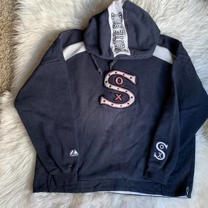 Vtg 90s White Sox Majestic Hoodie.